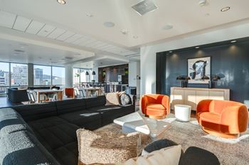 Lounges with indoor and outdoor gathering spaces—perfect for entertaining, watching a movie or getting a breath of fresh air
